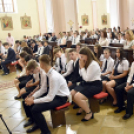 Ballagás és szentmise a Szany iskolában és templomban.