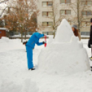 Hószobor építés Petőházán