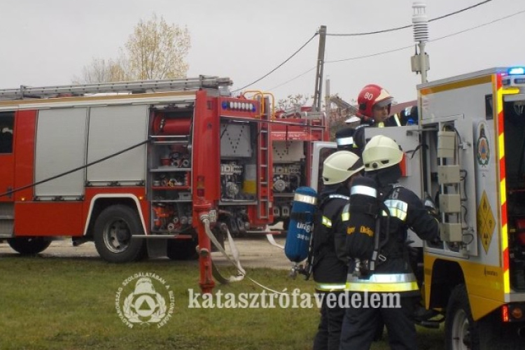 Katasztrófavédelmi gyakorlatot tartottak Mihályiban