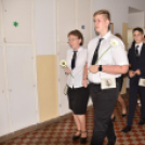 Ballagás és szentmise a Szany iskolában és templomban.