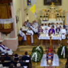 Ács Lajos győri székesegyházi kanonok, nyugalmazott plébános temetése Szanyban