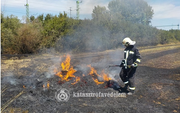 A nagy melegben gyakoribbak a mezőgazdasági tüzek