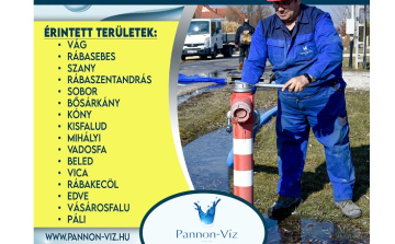Ivóvízhálózat karbantartási munkákat végez a Pannon-Víz
