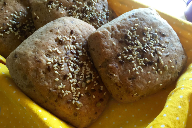 Magkeverékes mini ciabatta glutén-és laktózmentesen