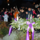 Adventi gyertyagyújtás Szanyban.