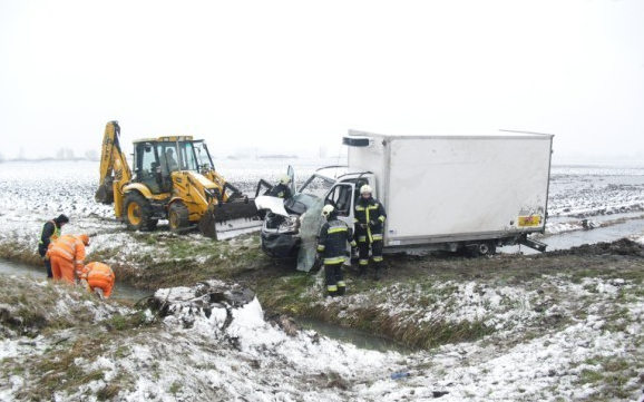 Baleset a 85-ös főúton Rábatamásinál