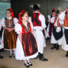 A Szanyi Bokréta Hagyományőrző Néptánc Együttes látogatása az Országházban.
