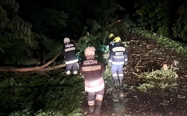 A hétvégi viharok sok munkát adtak a tűzoltóknak