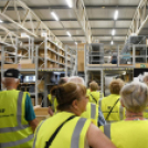 A nyugdíjas dolgozók látogatása Szanyban az Interfa Bútoripari kft-nél. (2026. 05.28.)