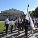 Ballagás és szentmise a Szany iskolában és templomban.