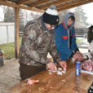 Sertést vágtak a Szany SE. labdarúgói.