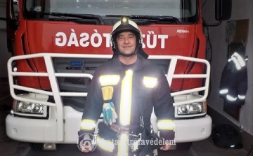 Kitüntetést kapott hősies helytállásáért egy csornai tűzoltó