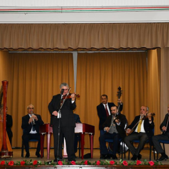 „Házhoz megy a kultúra elnevezésű” program Szanyban.