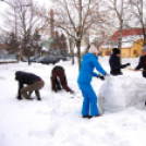 Hószobor építés Petőházán