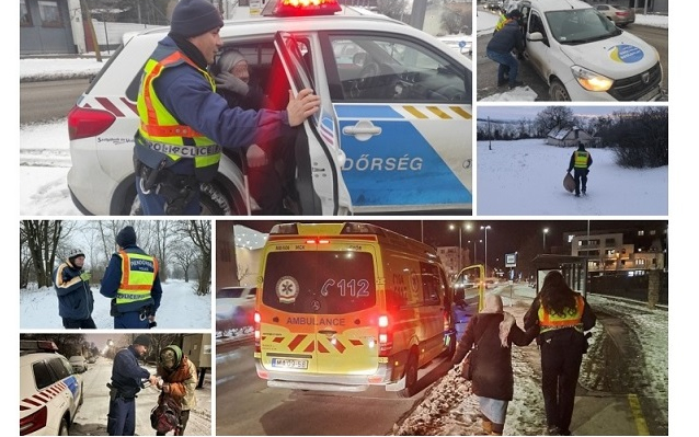 Segítenek a téli fagyban