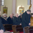Jubiláló házaspárok ünnepi szentmiséje Szanyban.