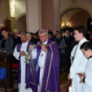 Ács Lajos győri székesegyházi kanonok, nyugalmazott plébános temetése Szanyban