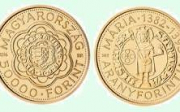 Mária királynő aranyforintjának emlékére bocsátott ki érmét az MNB