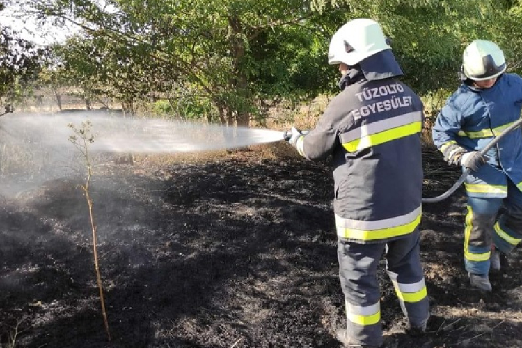 Tíz hektáron égett a tarló Markotabödöge határában