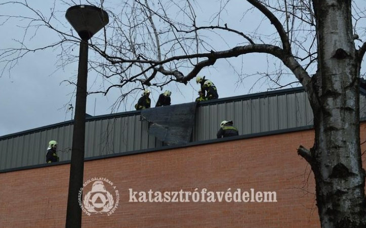A viharos szél sok munkát adott a tűzoltóknak is