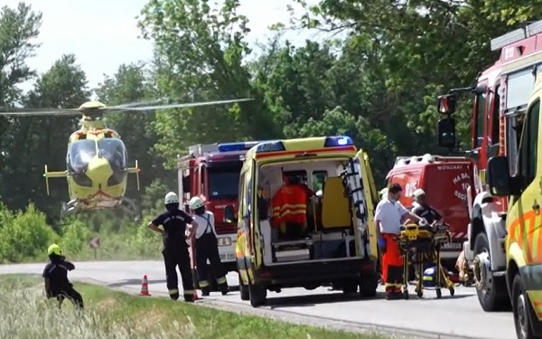 Hármas karambol történt Szany és Marcaltő között