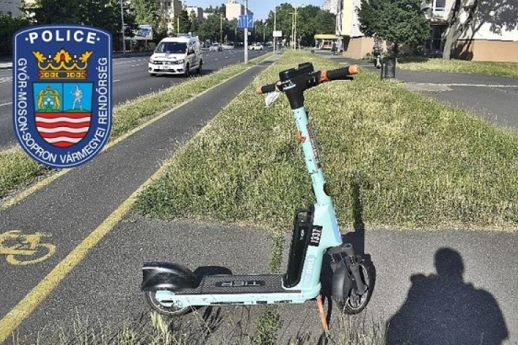 E-rollerrel is tilos ittasan közlekedni!