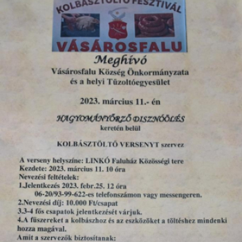 Hagyományőrző disznóölés Vásárosfaluban. (2023.03.11.)