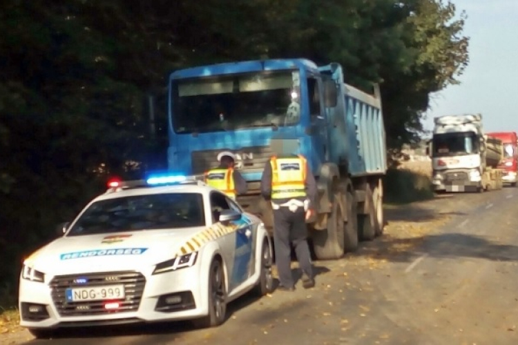 Semmi nem volt rendben a teherautó ellenőrzésekor