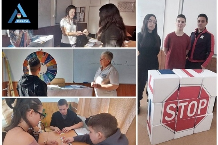 Csornai rendőrök az iskolában