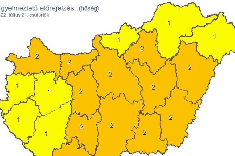 A következő két napban újra megérkezik a kánikula