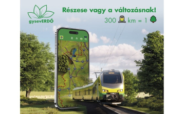 Vonatozással évente átlagosan 2 millió fa munkáját váltjuk ki a GYSEV hálózatán