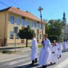 Ács Lajos győri székesegyházi kanonok, nyugalmazott plébános temetése Szanyban