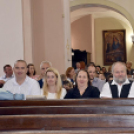 Ballagás és szentmise a Szany iskolában és templomban.