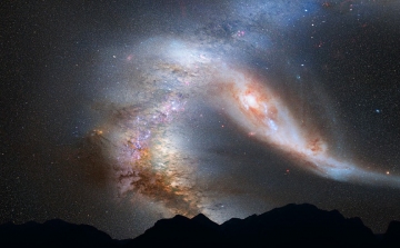 Felfedezték az eddig ismert legrégebbi összeolvadt galaxist