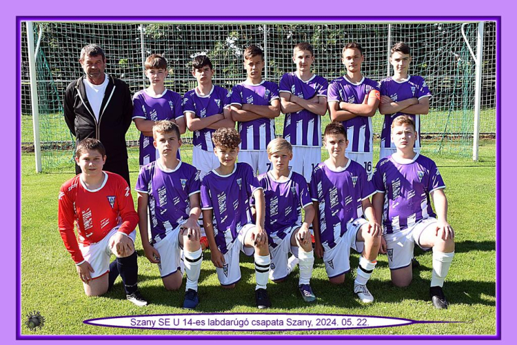u 14-es bajnoki labdarúgó mérkőzés Szanyban.