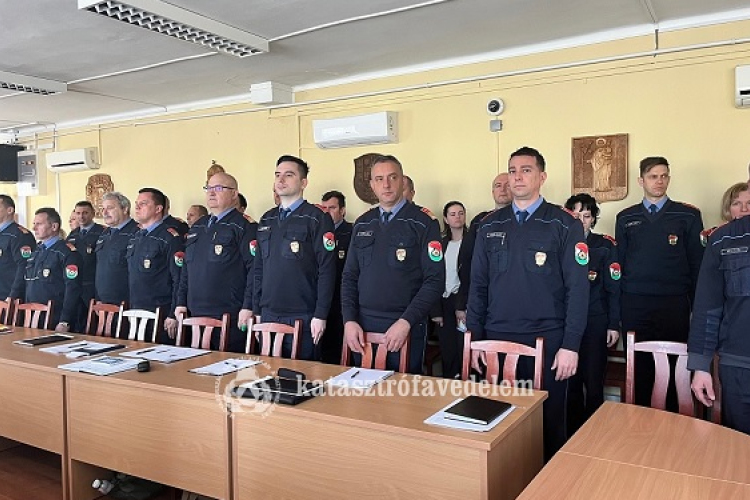 Évértékelő tiszti értekezletet tartott a megyei katasztrófavédelem