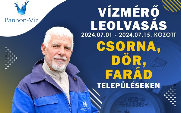 Megkezdte a Pannon-Víz az aknás lakossági vízmérők leolvasását Csorna térségében