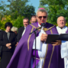 Ács Lajos győri székesegyházi kanonok, nyugalmazott plébános temetése Szanyban