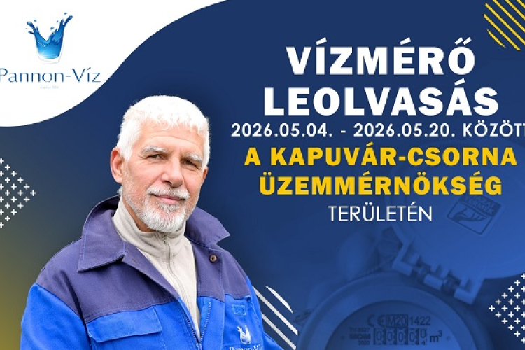 Vízmérő leolvasások a Rábaközben és vízhálózat karbantartások Dörben és Babóton