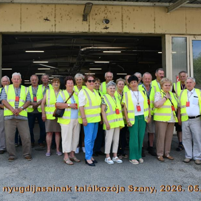 Nyugdíjasok látogatása Szanyban az Interfa Bútoripari Kft-nél. (2026. 05. 27.)