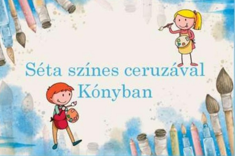 Képes színezőt kaptak Mikulásra a kónyi gyerekek a falu jellegzetes helyszíneiről