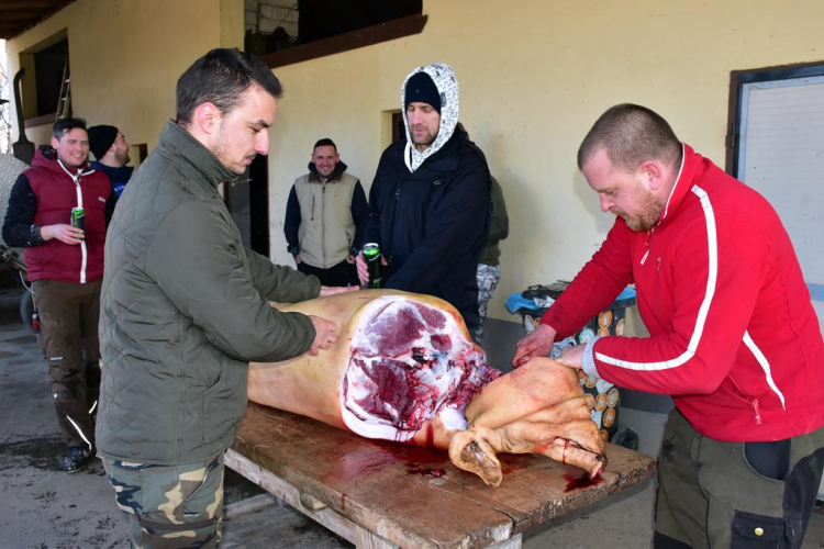 Sertést vágtak a Szany SE. labdarúgói