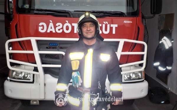 Kitüntetést kapott hősies helytállásáért egy csornai tűzoltó