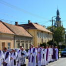 Ács Lajos győri székesegyházi kanonok, nyugalmazott plébános temetése Szanyban