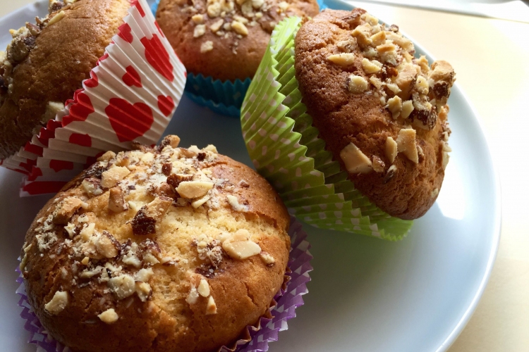 Mandulás muffin citromkrémmel töltve glutén- és laktózmentesen
