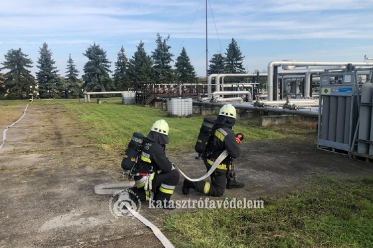 Vészhelyzet elhárítás a gázfogadó állomáson