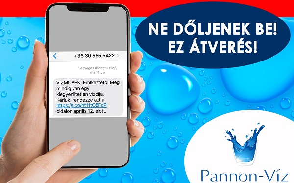 Figyelem! Csalók próbálnak visszaélni SMS-üzenetekkel!