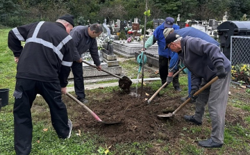 Fát ültettek és a temetőt rendezték Szilban