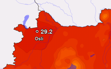 Tegnap Osliban megdőlt az országos melegrekord