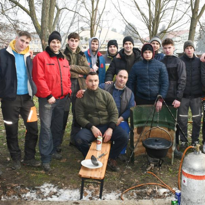 Sertést vágtak a Szany SE. labdarúgói.